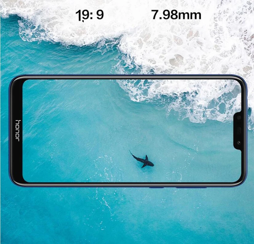 Honor 8C мобильный телефон Восьмиядерный 6,26 ''полный экран HD+ 1520x720 Qual-comm Snapdragon 632 Android 8,1 4000 мАч глобальная прошивка