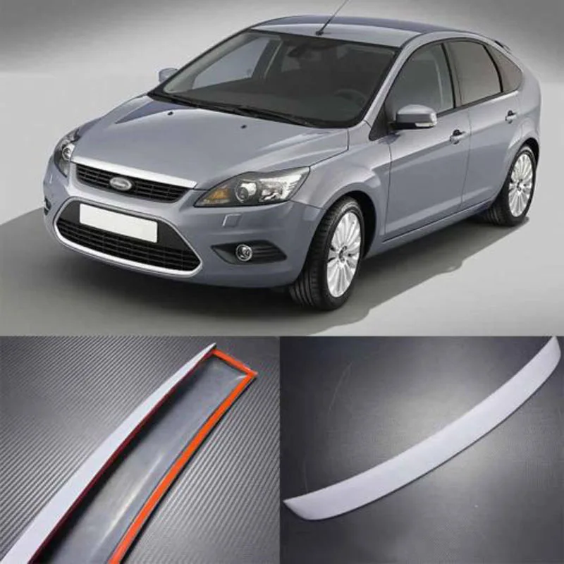 Спортивный класс интенсивность твист PU Сделано Spolier крылья для Ford Focus Sedan 2009