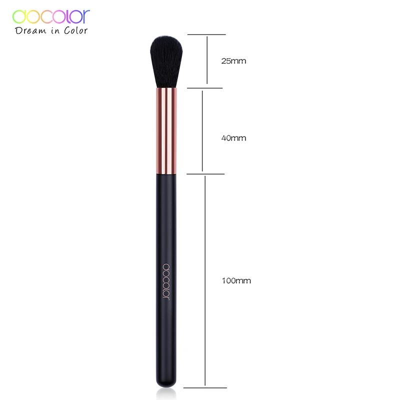 Docolor 1 قطعة تمييز فرشاة الاصطناعية الشعر المهنية فرشاة للمكياج الجمال الضروري فرش للماكياج النساء التجميل فرشاة