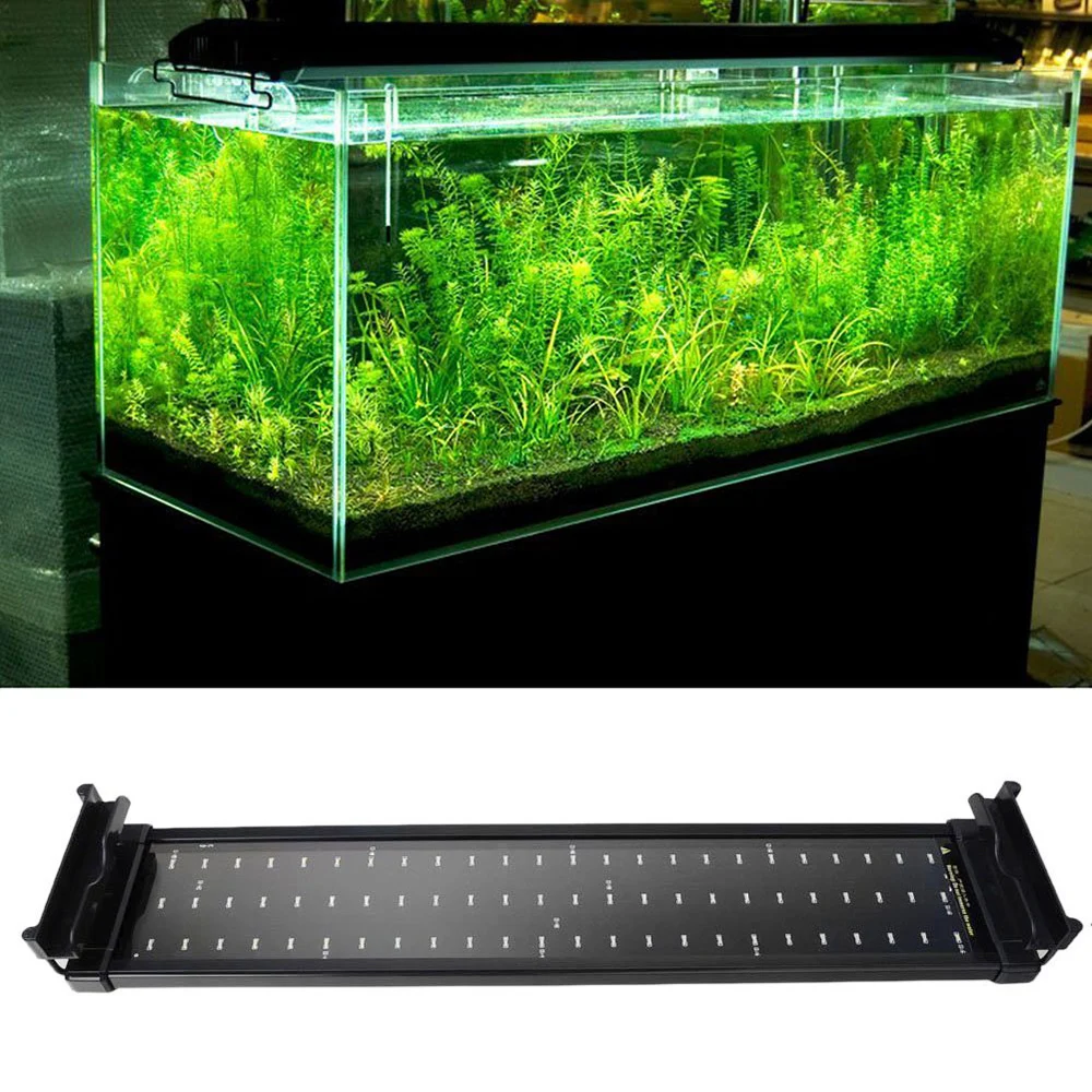 50-70 см аквариумный светодиодный светильник ing Fish Tank светильник 15 Вт 60 белый и 12 синий светодиодный светильник s Fishbowl светильник s с выдвижными кронштейнами