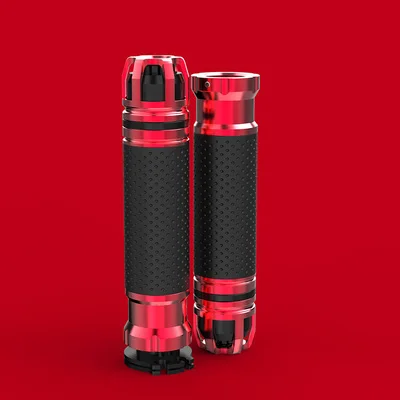 7/8 ''22 мм CNC рукоятки для мотоциклов Универсальный руль ручка для Yamaha Honda KTM Ducati Suzuki Kawasaki мотоцикл руль - Цвет: Red 2