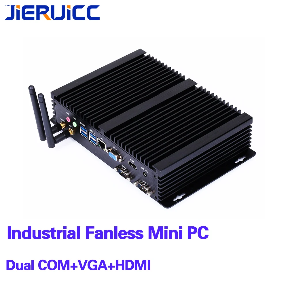

Windows Minipc intel core i3 i5 i7 industrial mini pc with 2lan rs232 com port.7usb port,hdmi.vga,spk.mic for office working