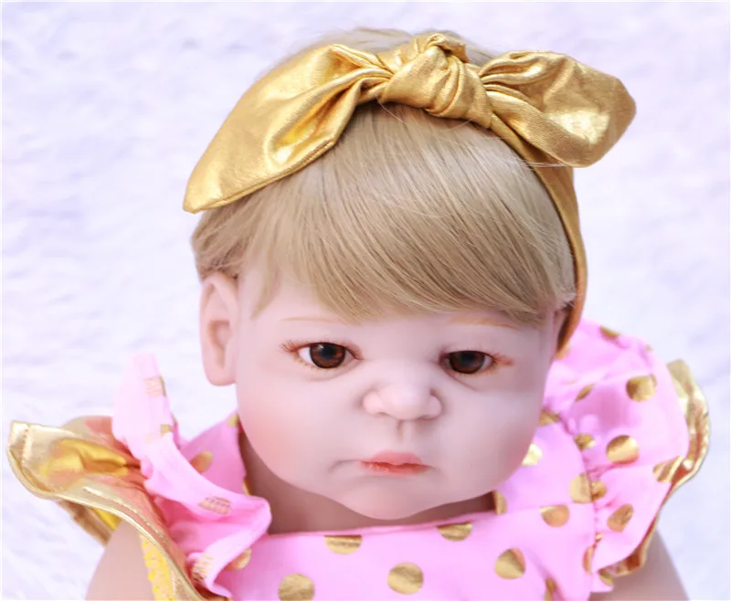 Bebe силиконовые куклы Reborn 2" НПК модный бренд девушка Кукла Reborn для детского подарка bonecas Reborn Brinquedos