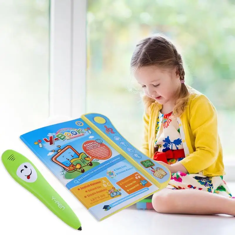 Детский планште для чтения 20 страниц электронная точечная ручка китайская и английская обучающая игрушка электронная книга для чтения с ручкой веселое обучение для ребенка подарок