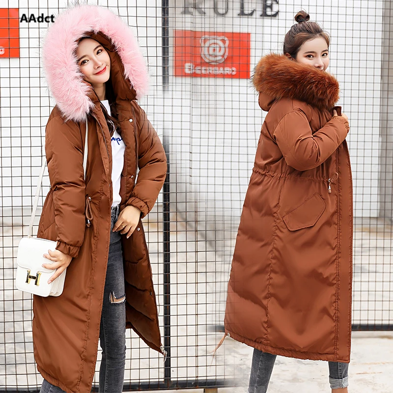 AAdct 2018 Warm parkas women down jacket winter coat Cotton clothing female's long section thickening coat Coats