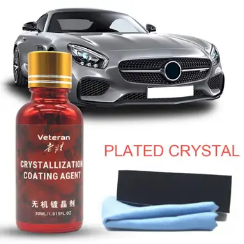 

30ml Car Oxidation Liquid Ceramic Coat Nano-plated Super Hydrophobic Glass Coating Set with Sponge Auto Car Repair Agent