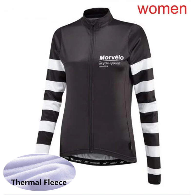 Ropa ciclismo Зимняя Теплая Флисовая футболка для велоспорта с длинным рукавом, футболка для гоночного велосипеда, командная Женская одежда для горного велосипеда L8 - Цвет: only jersey 03