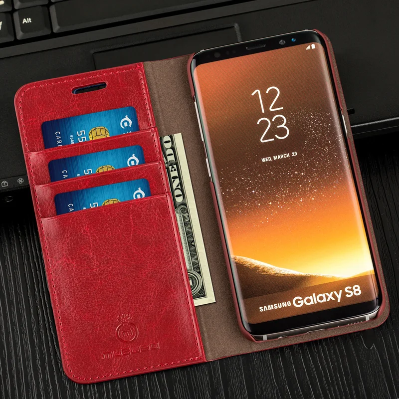 Musubo Business Luxury Case For S10e Genuine Leather Flip Cover for Samsung Galaxy Note 10 Wallet S20 S10 S9 Plus S7 Edge Fundas