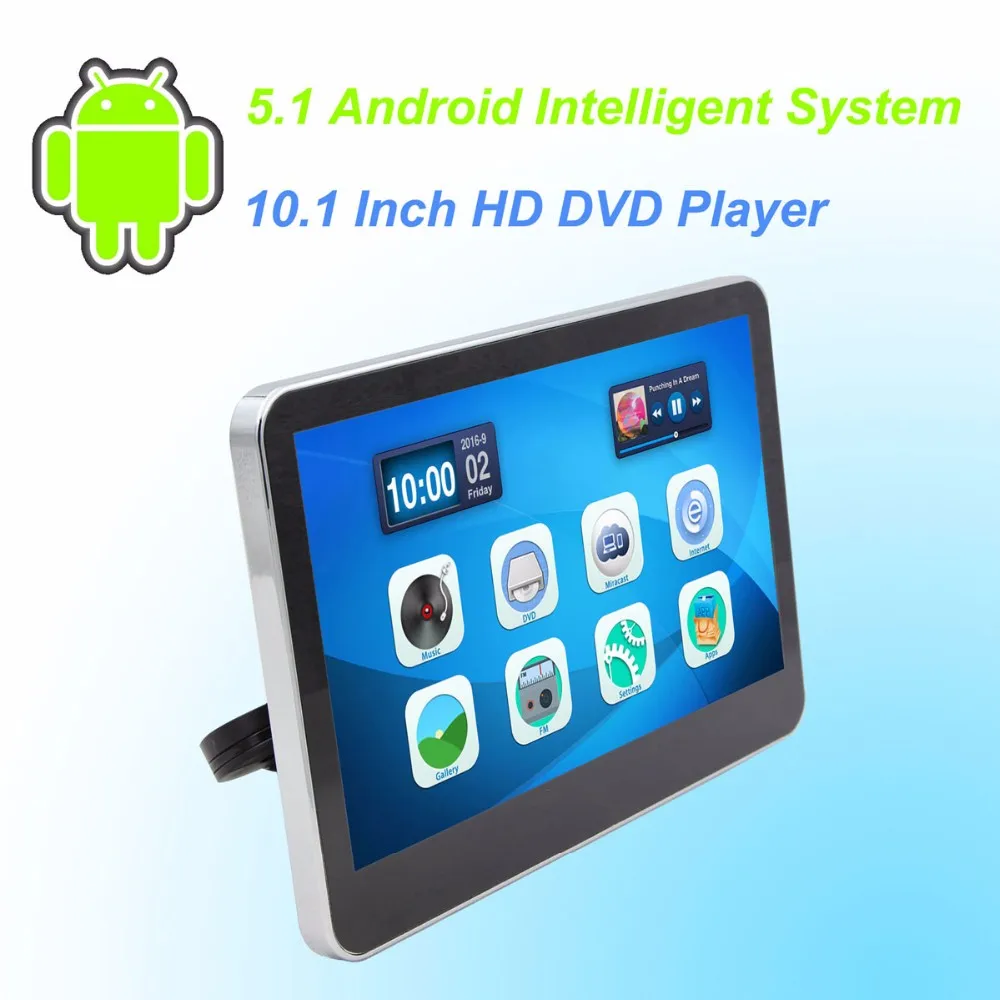 Buy Car Headrest DVD Player Android 5.1 HD 10.1 Inch Monitor HD Quad