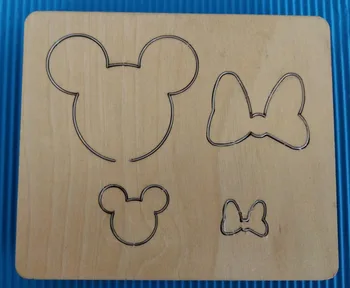 

Mickey Bow Wooden Die cutting Steel Rule Die Fits MY New