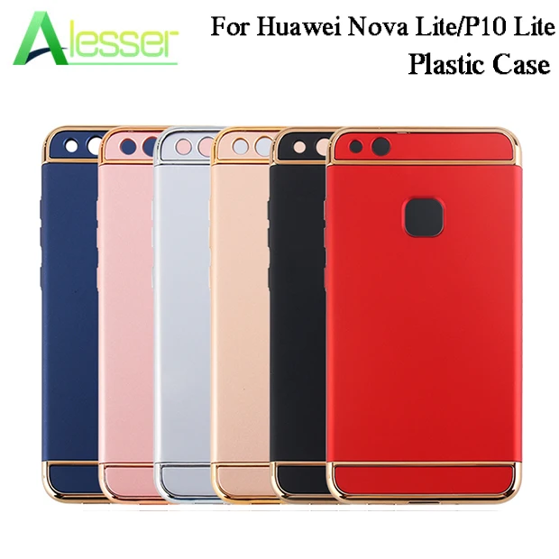 Alesser для huawei Nova Lite P10 PC покрытие Матовая Жесткий Пластик случае Роскошные золотые