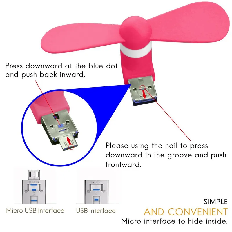 BinFul карманные вентиляторы USB гаджет портативный летний микро USB Охлаждающий вентилятор мини-вентилятор универсальный для Android OTG телефонов внешнего аккумулятора ноутбука