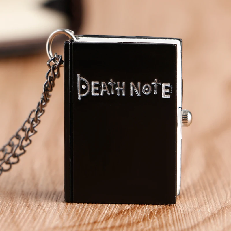 2019 горячие японский Death Note Book форма черный кваре кварцевые карманные часы для мужчин женщин детей