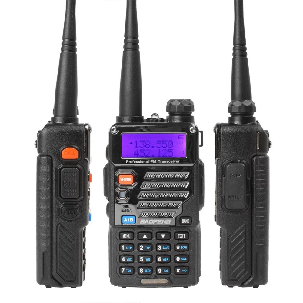 BAOFENG UV-5RE двухстороннее радио Dual Band двойной Дисплей рации 136-174 мГц и 400-520 мГц ручной переговорные