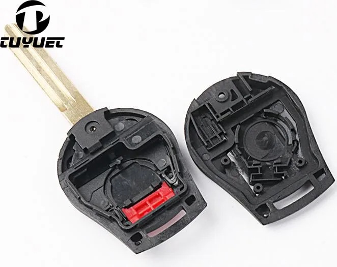 Nissan remote key shell Key Blanks 2+1 Buttons(3 Button) key Cover for Nissan Sunny March Tiida (12)-1