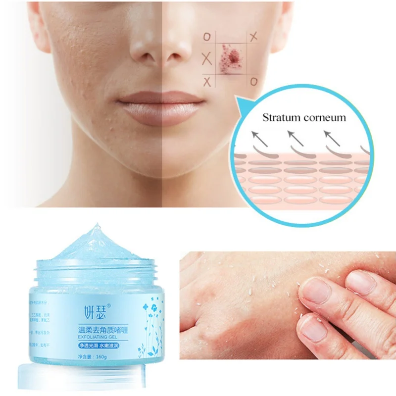 

Facial Cleanser Natural Facial Exfoliator Exfoliating Whitening Brightening Peeling Cream Gel Face Scrub Removal Cleanser