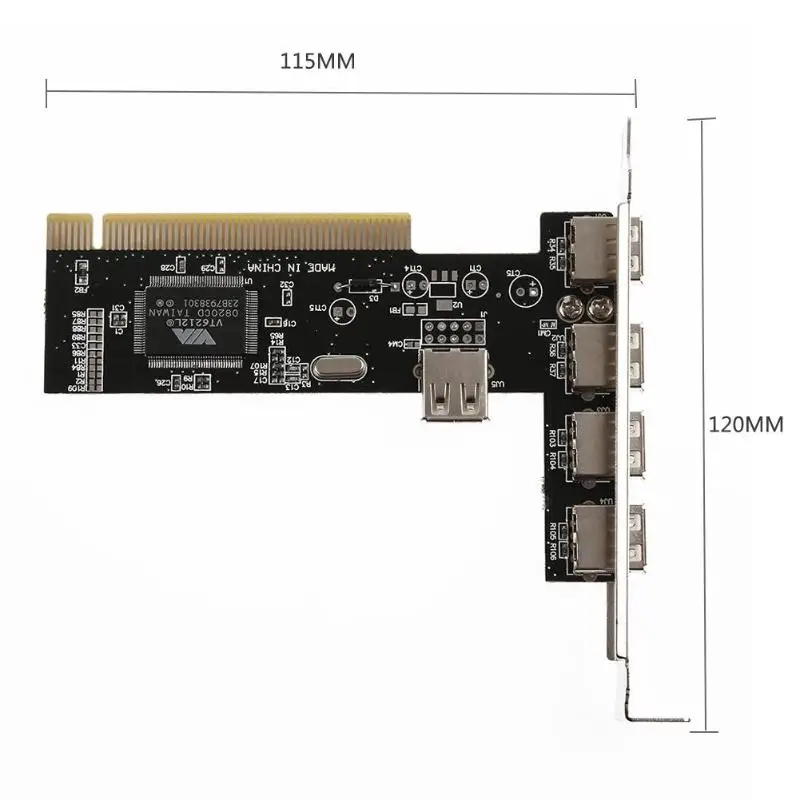 4 порта PCI-E к USB 2,0 концентратор PCI Express карта расширения адаптер высокоскоростной конвертер для настольного компьютера аксессуары высокого качества