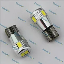 100 шт./лот Eseastar хорошее качество 6 светодиодный SMD5630 с CAN-BUS, 168 светодиодный свет, w5w светодиодный CANBUS, T10 светодиодный