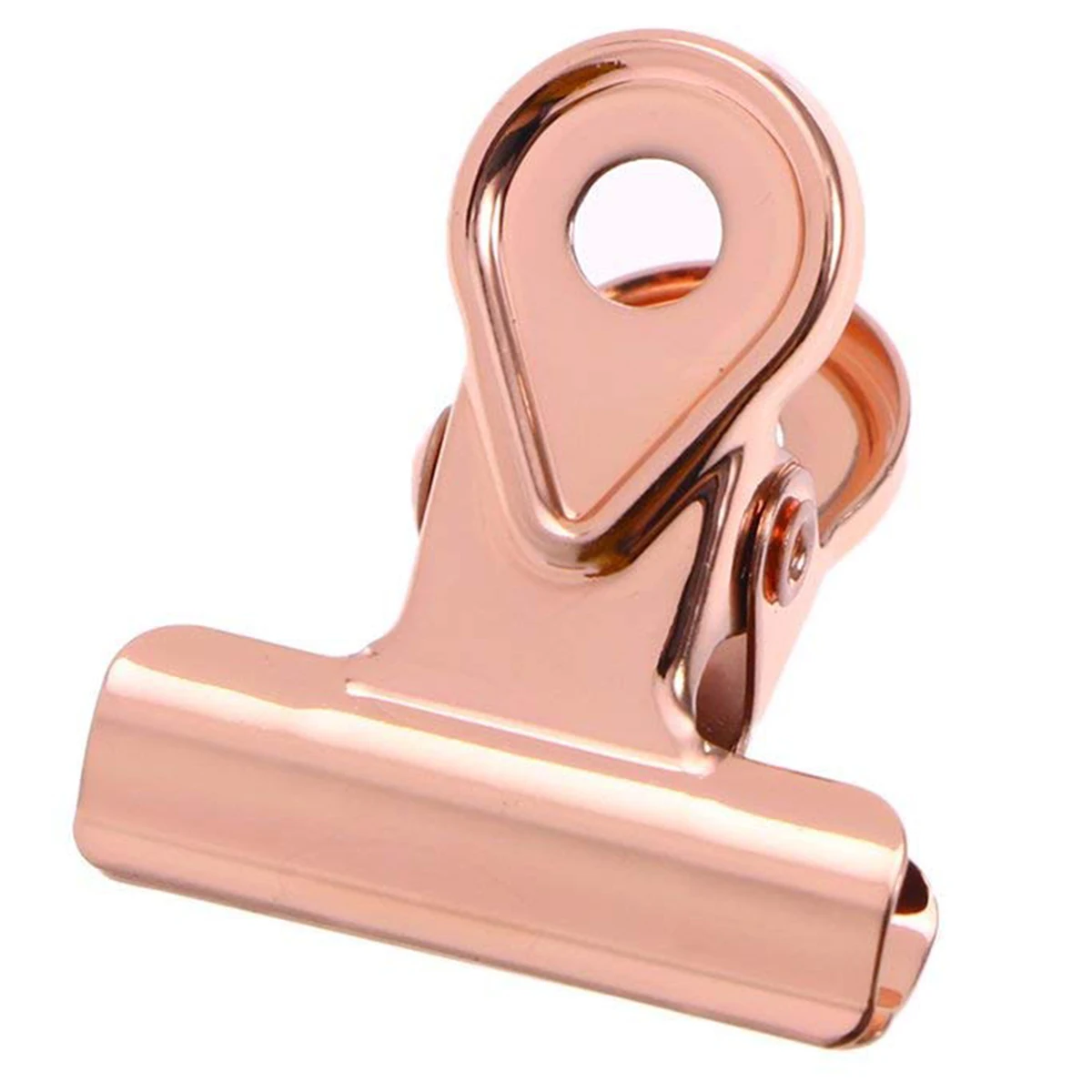 

20PCS 20MM Metal Bulldog Clips Hinge Clips Utility Clamps for Pictures Photos Money Files Organizing Home Office Use (Rose Gol