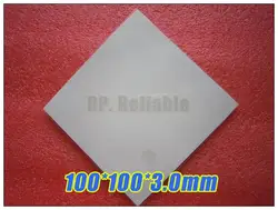 100*100*3,0 мм Мягкие силиконовые термопластины/прокладки для отвода тепла/теплопередачи колодки для чипсета/чипа/IC/светодиодный зазор
