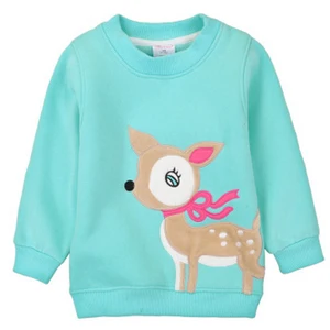 Y42 бархатный зимний детский свитер детская одежда с рисунком оленя для мальчиков и девочек модный свитер Цвет на выбор - Цвет: Sky blue deer