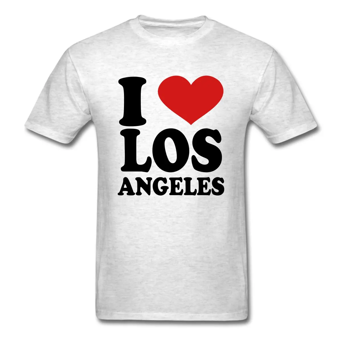 I Love Los Angeles Cool Slogan Men's T Shirt Harajuku Funny Men Tee