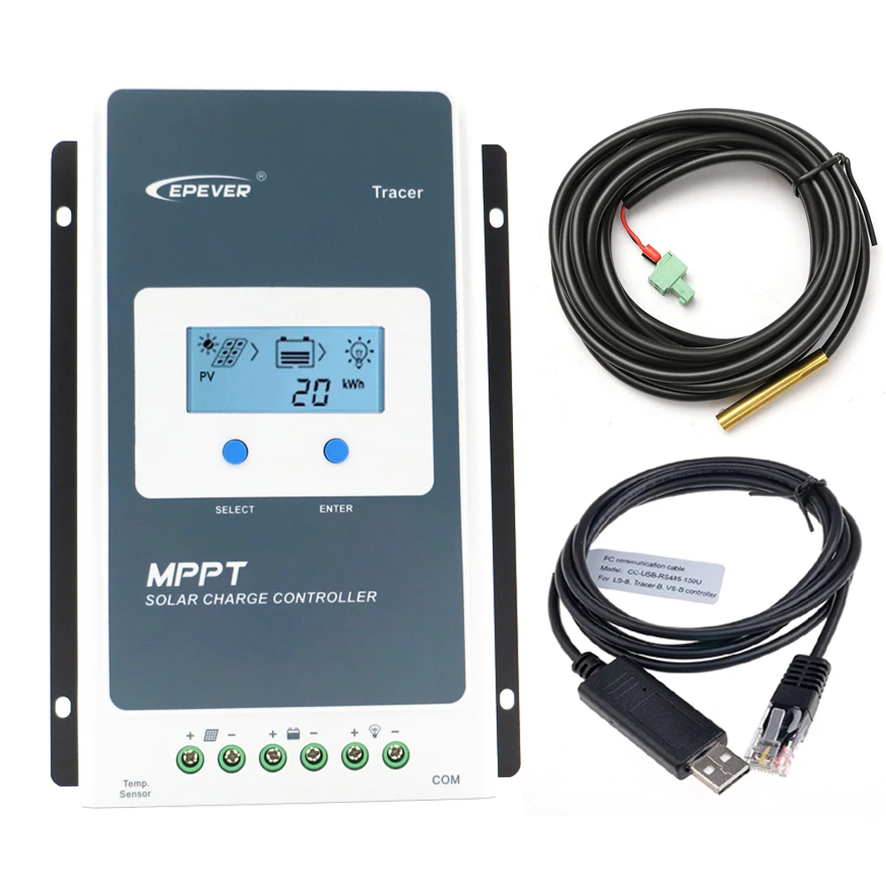 Контроллер солнечной зарядки Tracer 3210AN EPsloar 30A MPPT 12 В 24 ЖК дисплей регуляторы EPEVER 3210A