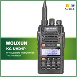 Бесплатная доставка Одежда высшего качества Оригинал Wouxun Dual Band IP-55 Водонепроницаемый KG-UVD1P УКВ портативной рации профессиональные домофон