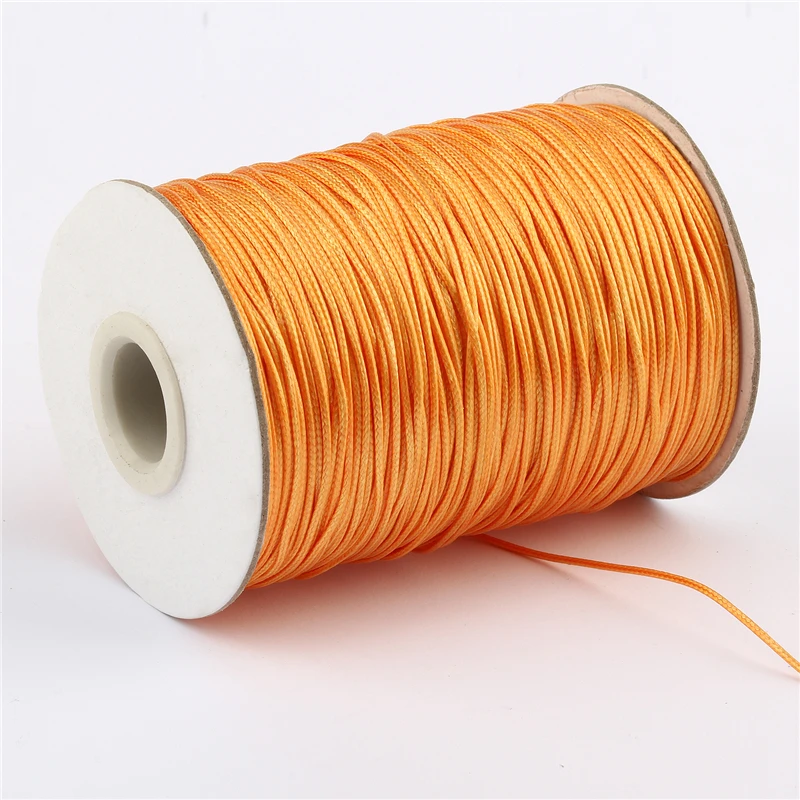 1 mm 15 meters Wax Beading Cord Round Velvet Lace Rope Jewelry Findings Waxed Rope For Fashion Jewelry Crafts