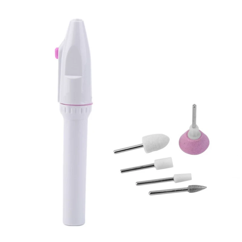 Electric Manicure Nail File Machine Mini Pen Type Portable Safety Feet Hand Nail Care Grinding Polish Device
