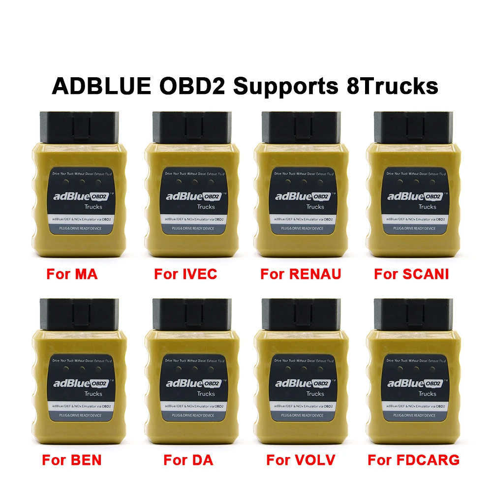 Эмулятор AdBlue NOX 2019 эмуляция AdblueOBD2 Plug & Drive Ready Device от OBD2 Trucks Adblue для Vo lvo/Iveco/SCA NIA/D