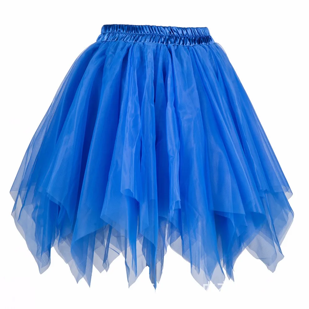 Красный/черный Многослойная Тюль пушистый Лолита Pettiskirt юбка-пачка короткие Нижняя юбка Для женщин пикантные Юбки для женщин Для женщин S Plus