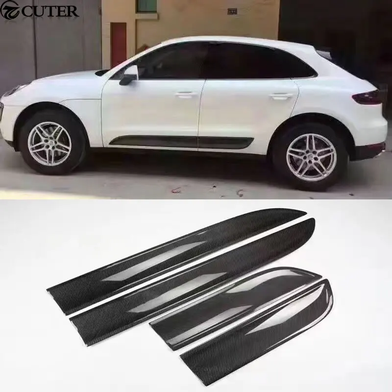 Комплект кузова из углеродного волокна для автомобиля боковые юбки Porsche Macan 15 16|kit