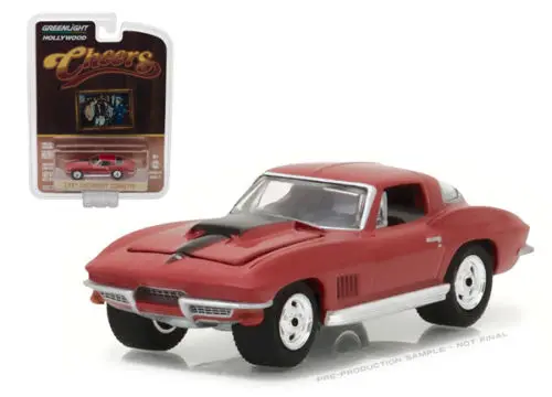 

GL 1:64 Sam's 1967 Chevy Corvette Sting Ray Cheers alloy model Car Diecast Metal Toys Birthday Gift For Kids Boy
