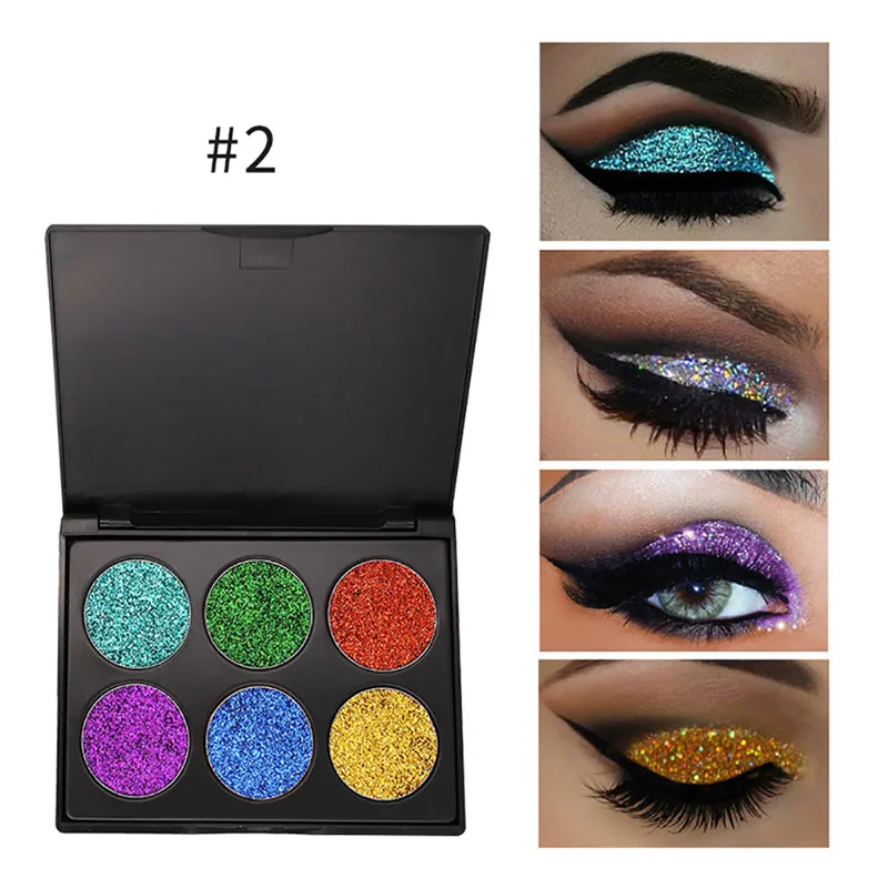 6 Colors Eyeshadow Palette Shimmer Eyeshadow Nakeding Palette Glitter Midnight Eye Shadow Makeup Nude Makeup Korea Cosmetics