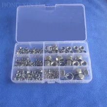 165pcs M3 M4 M5 M6 M8 M10 M12 Stainless Steel Nylon Lock Nut Metric Assortment Kit Screw Lock Hex Nut Insert Locking Nuts 165pcs M3 M4 M5 M6 M8 M10 M12 Stainless Steel Nylon Lock Nut Metric Assortment Kit Screw Lock Hex Nut Insert Locking Nuts