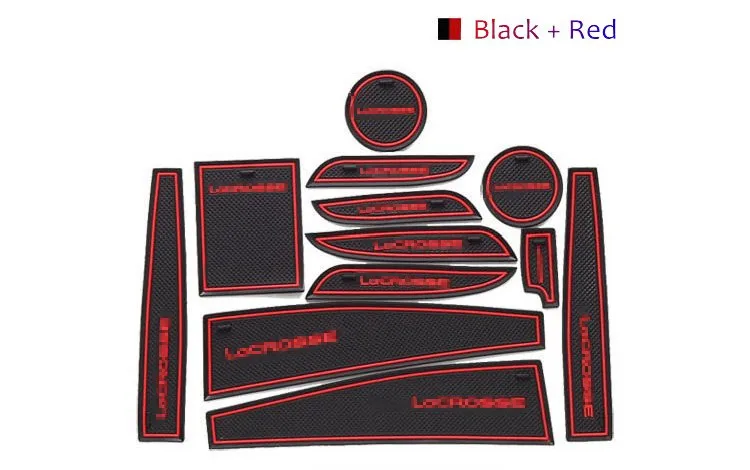 

For Buick LaCrosse 2014+ Rubber Car Gate Slot Mat/Pad Non-Slip Car Accessories LHD Free Shipping 3Colors 12PCS
