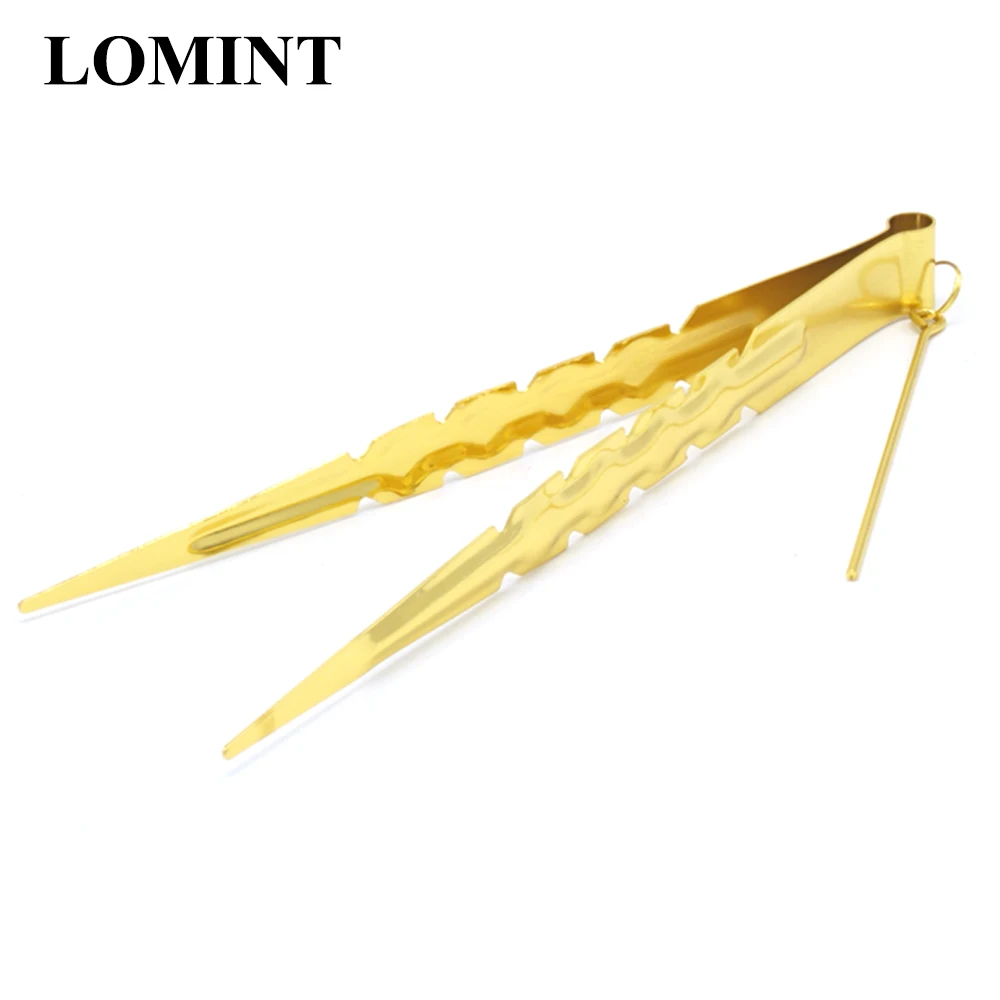 Щипцы для кальяна LOMINT с золотым покрытием пинцет шишиша наргил уголь аксессуары