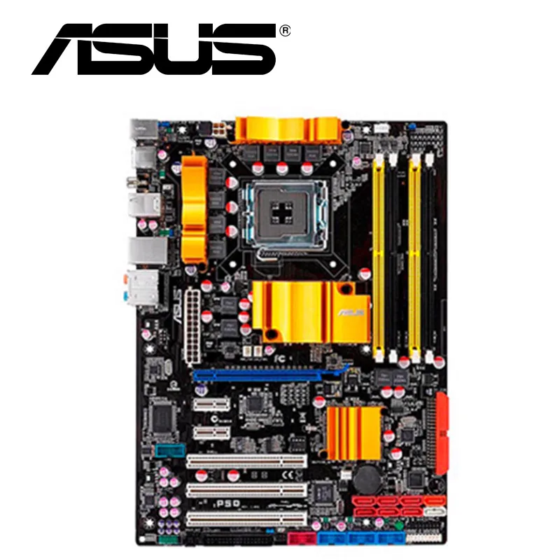 

Asus P5Q Desktop Motherboard P45 Socket LGA 775 For Core 2 Duo Quad DDR2 16G ATX UEFI BIOS Original Used Mainboard On Sale