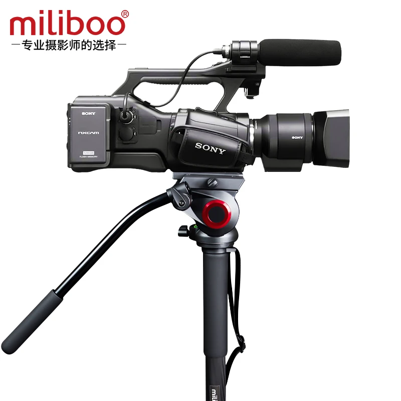 Профессиональный монопод miliboo MTT704B из углеродного волокна с жидкостной