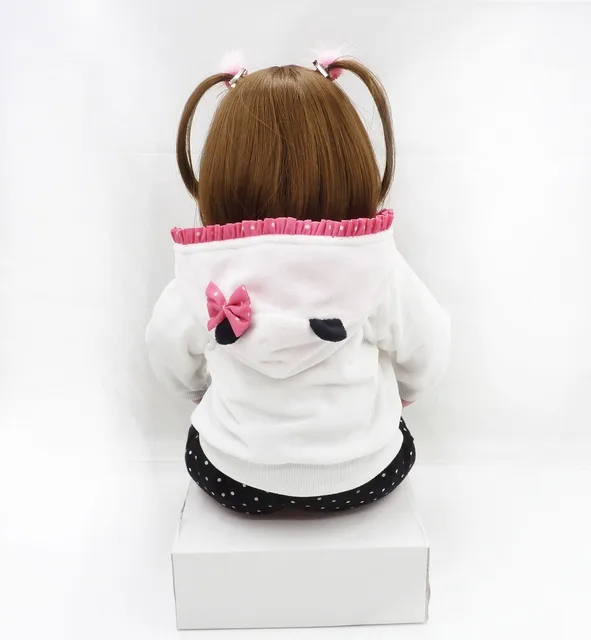 NPK 58cm Silicone Reborn Baby Dolls Boneca Reborn Realista Fashion