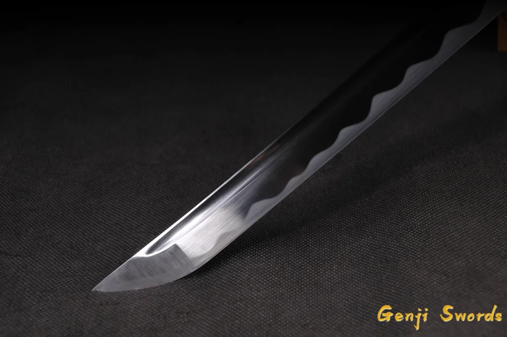 Ручная работа Полный Тан японский катана T10 сталь настоящий самурайский острый меч край железная установка