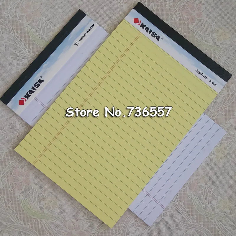 1PAD(PCS) Memo Pad USA style Legal pad 50 sheets A5 A4 Notebook paper