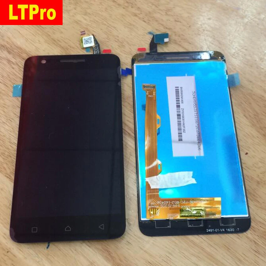 

LTPro Best Quality Tested Working Black Full LCD Display Touch Screen Digitizer Assembly For Lenovo C2 K10a40 Phone Replacement