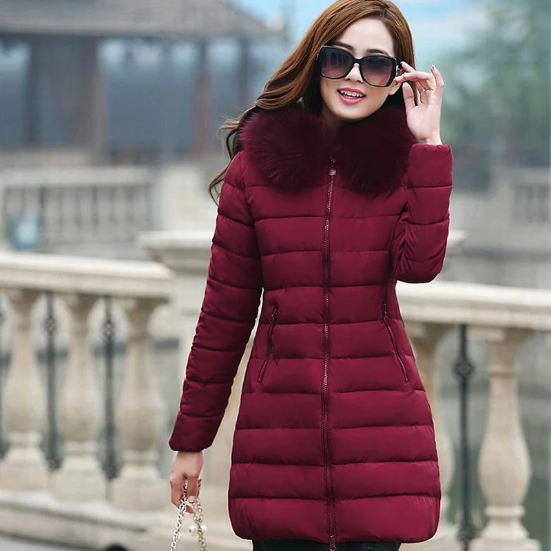 Women 'S Winter Jacket 2018 New Womens Winter Jackets Coats Female Padded Parkas Fashion Thick Warm Hooded Down Cotton Coat 