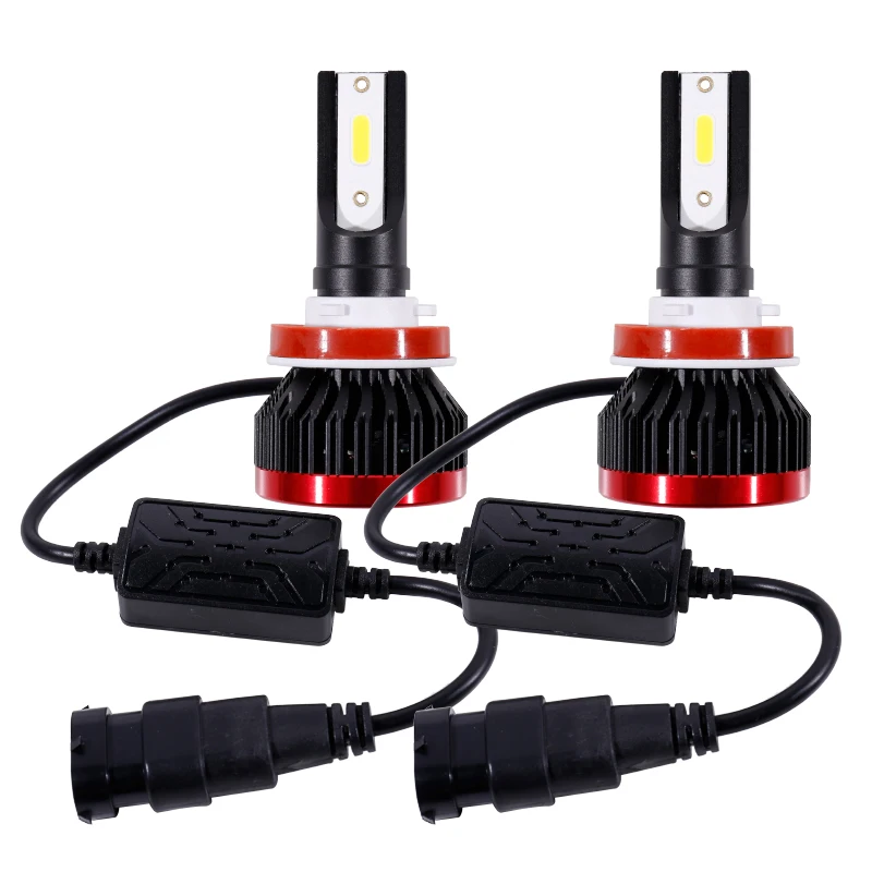 2 шт. H4 LED Mini Siize Автомобильные светодиодные лампы для фар DOB Chip 10000LM 6000K H1 H3 H7 H11 9005 9006