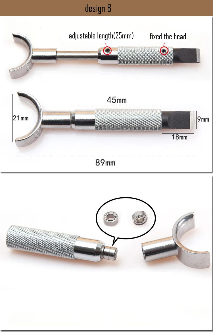 Сделай Сам кожаный вращающийся нож головка может изменить голову 2 шт./партия