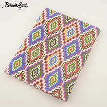 Booksew Национальный стильный Домашний текстиль красочная Геометрия хлопчатобумажное белье ткани, цветные ткани для скатерть с подушечками на Шторы подушка Zakka