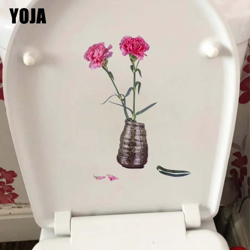 YOJA 17 6*24 см розовая гвоздика креативная домашняя настенная наклейка