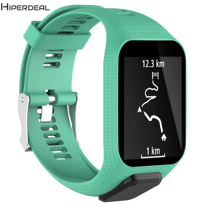 

HIPERDEAL New Lightweight Silicone Soft Strap WristBand For TomTom Runner 2 / 3 Spark Runner Adventurer Golfer Smart Watch OC9B
